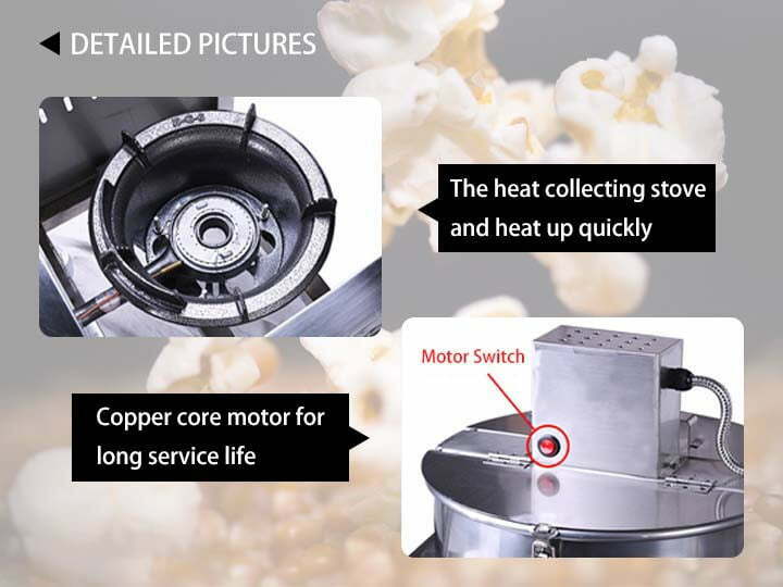 popcorn making equipment detail information