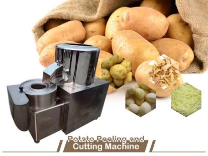 potato peeling and cutting machine