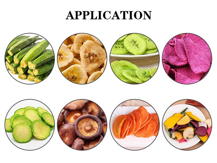 Application Of The Fruit &Amp; Vegetable Chips Making Machine